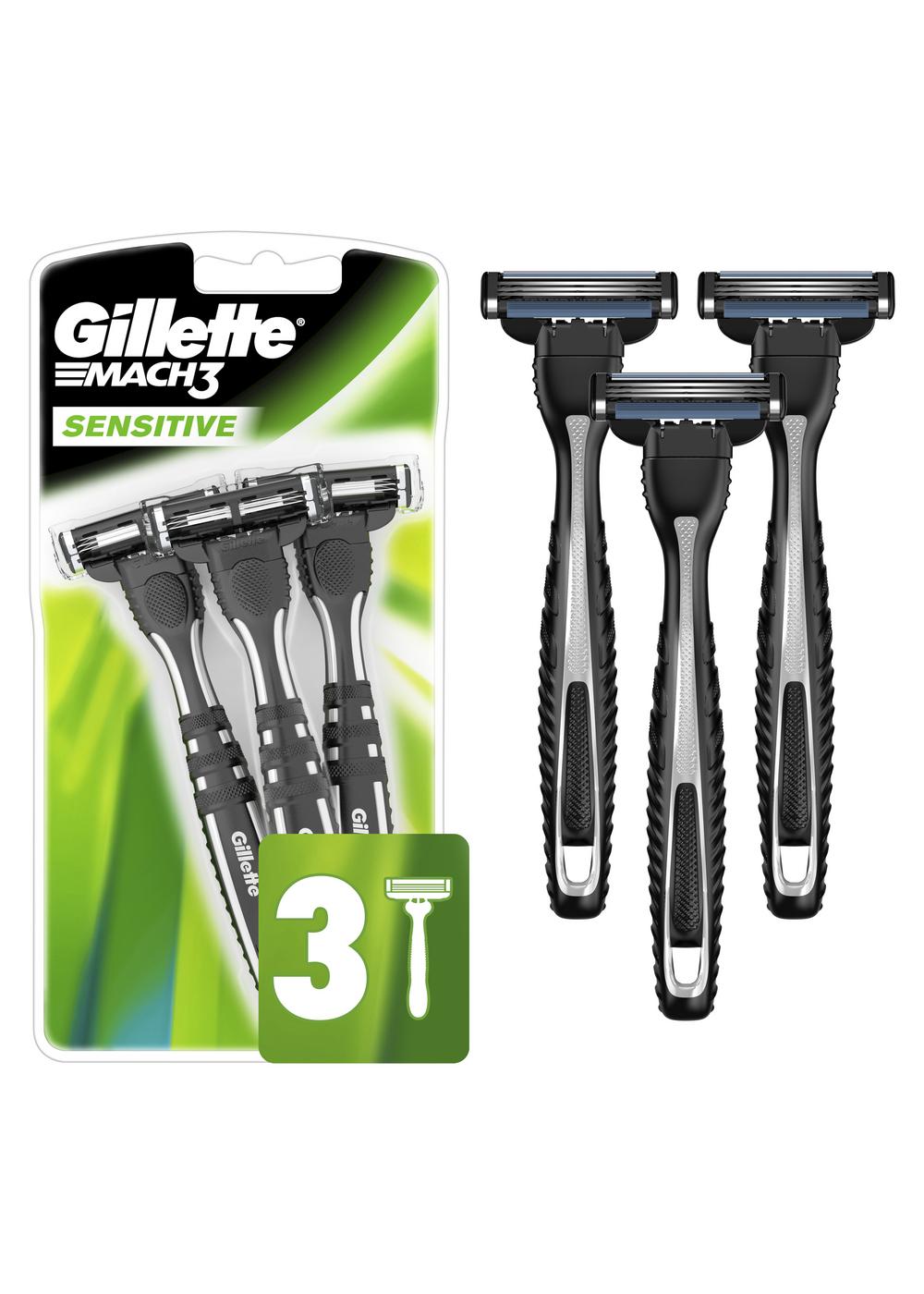 Gillette Mach3 Sensitive Disposable Razors; image 2 of 9