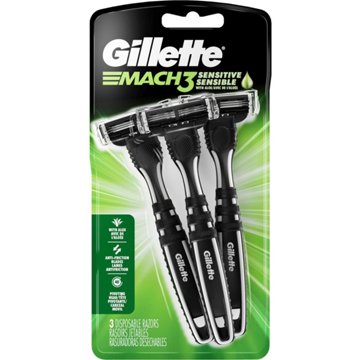 Gillette Mach3 Sensitive Men's Disposable Razors