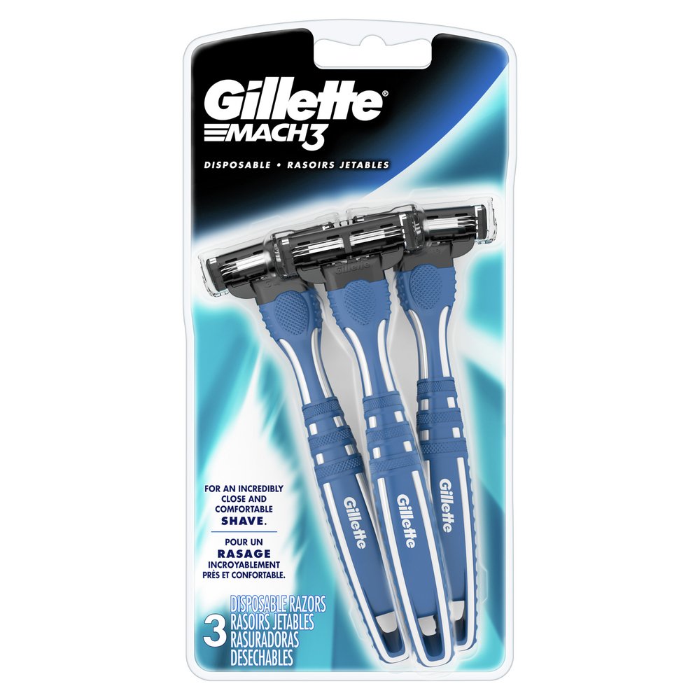 Gillette Mach3 Men #39 s Disposable Razors Shop Shaving Hair Removal at