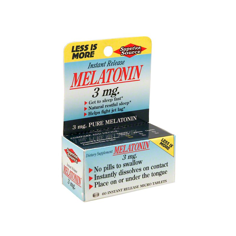 Superior Source Melatonin 3 mg Instant Release Tablets - Shop Medicines