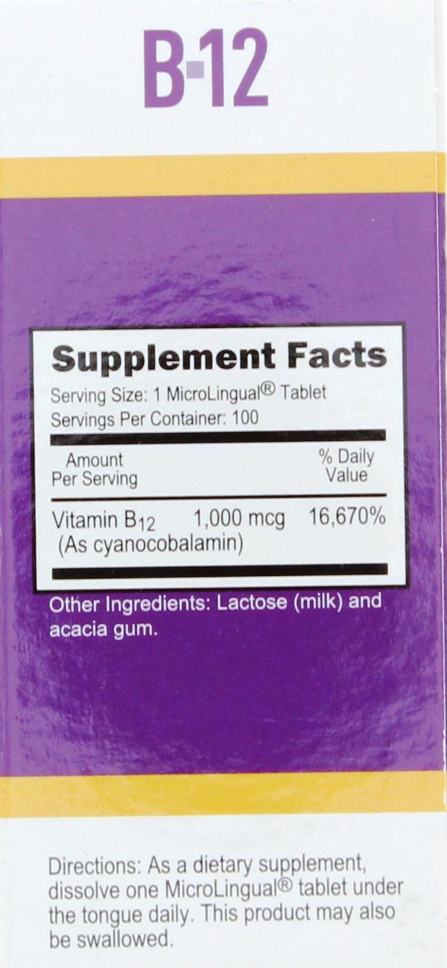 Superior Source B-12 1000 mcg Instant Dissolve MicroLingual Tablets; image 2 of 2