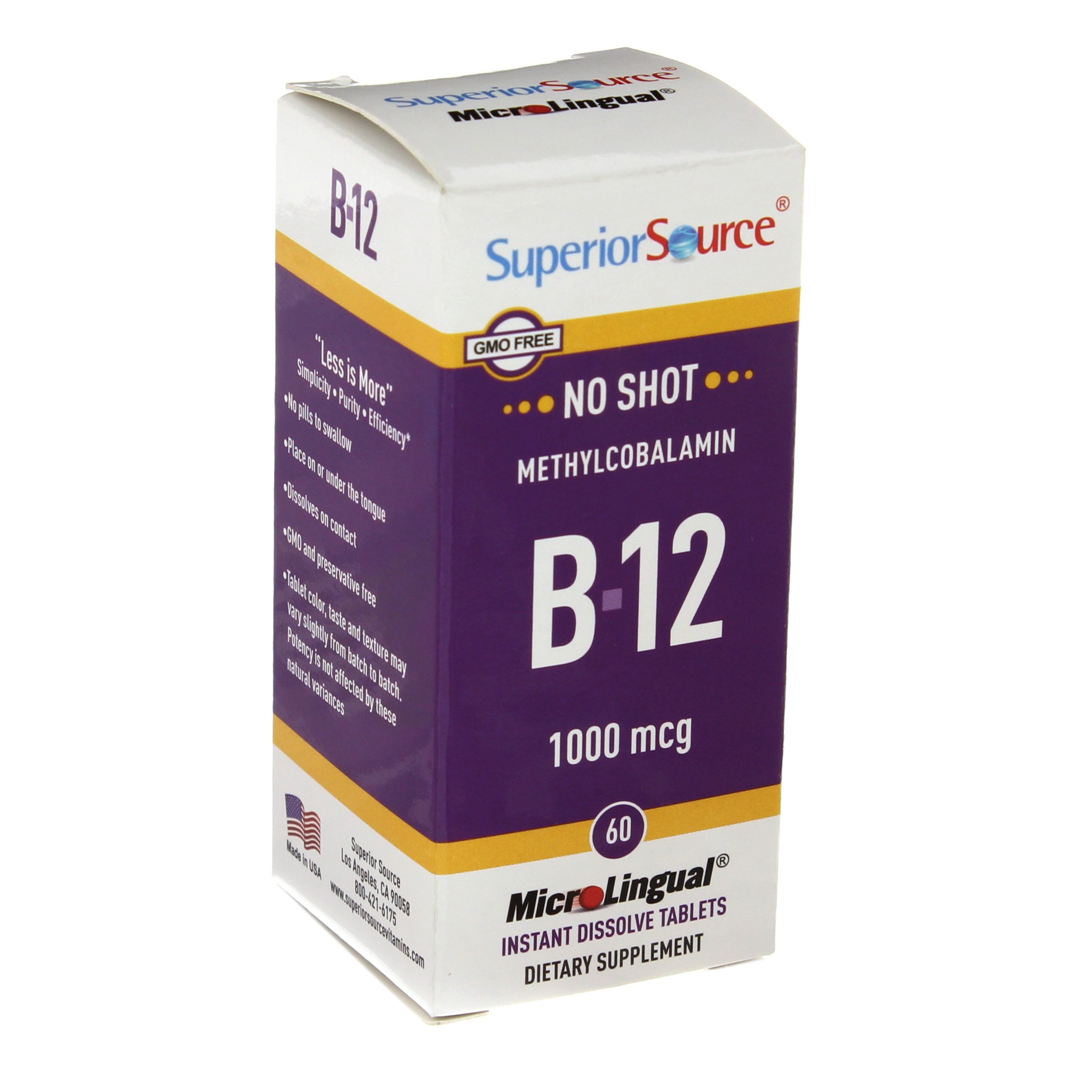 Superior Source B-12 1000 Mcg Instant Dissolve Tablets - Shop Vitamins ...