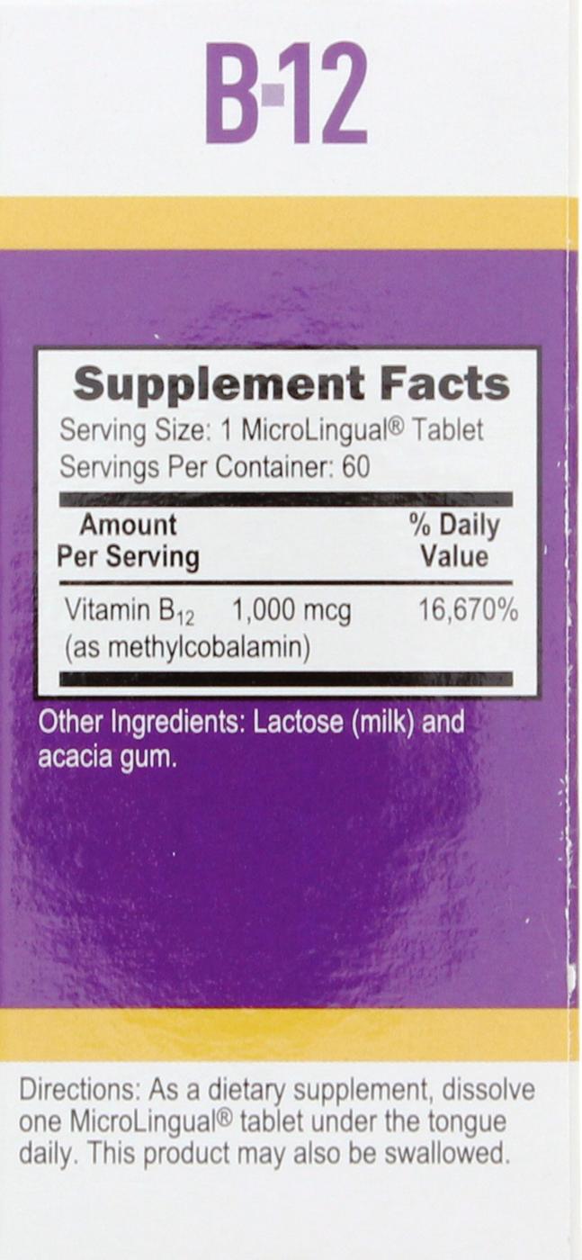 Superior Source B-12 1000 mcg Instant Dissolve Tablets; image 2 of 2