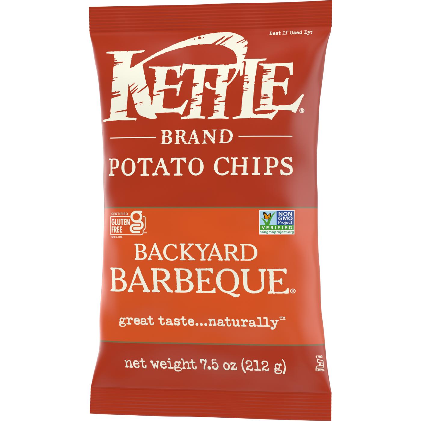 Kettle Brand Barbeque Kettle Potato Chips; image 3 of 15