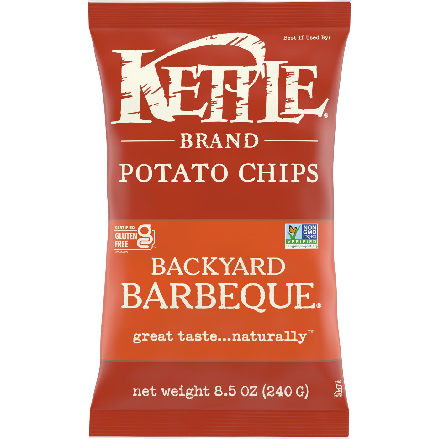 Kettle Brand Barbeque Kettle Potato Chips; image 1 of 15