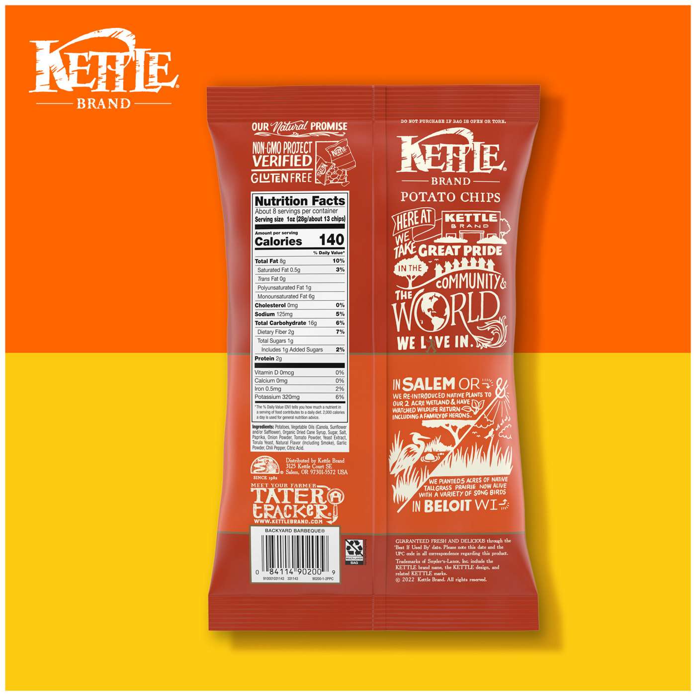 Kettle Brand Barbeque Kettle Potato Chips; image 12 of 15