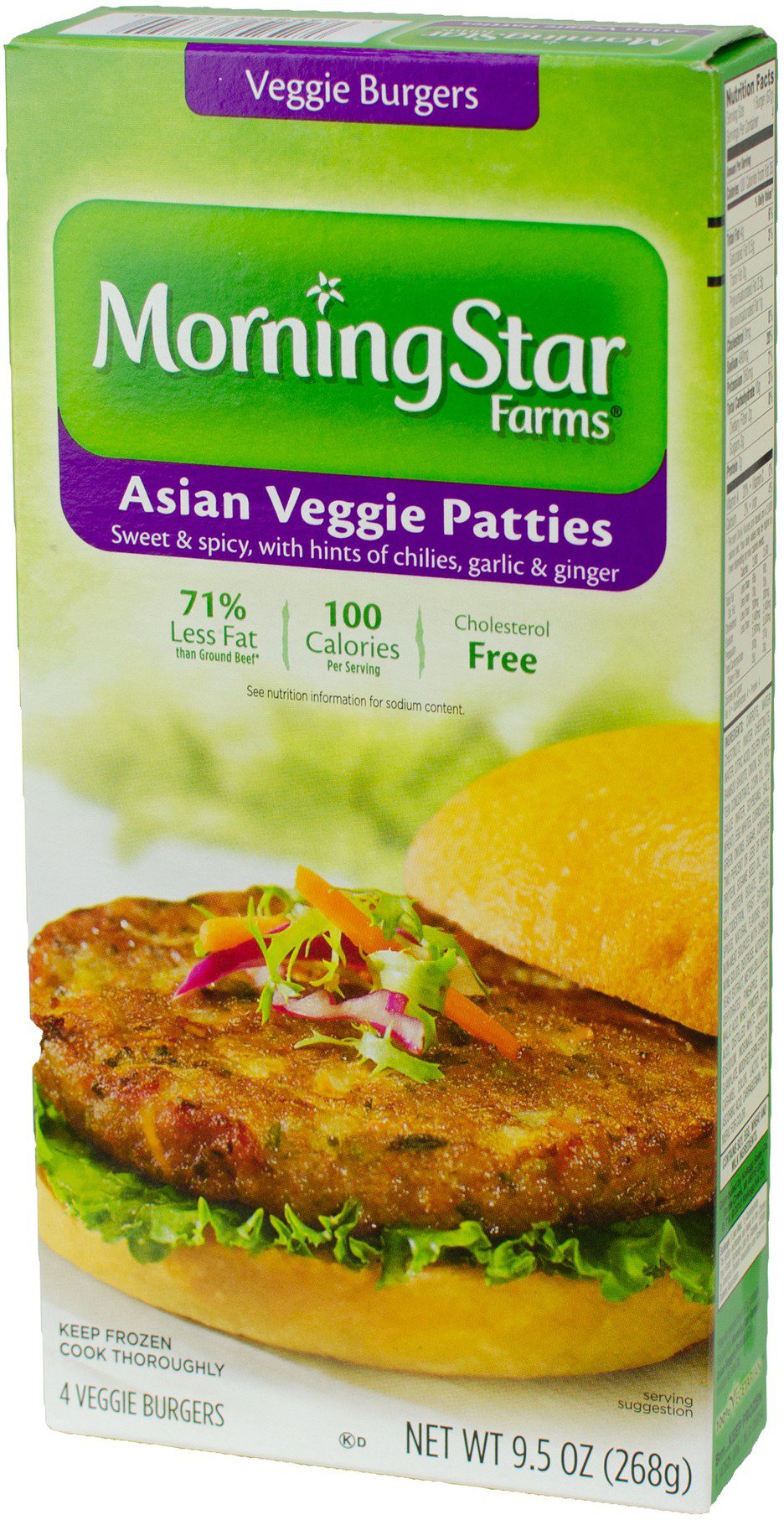 MorningStar Farms Veggie Burgers, Asian Veggie Patties Shop Meat