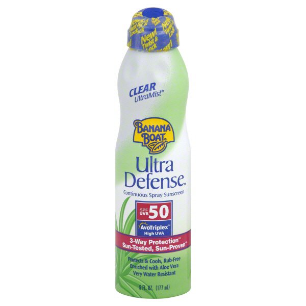 Banana Boat Ultra Defense Sunscreen Spray SPF 50 Shop Bath & Skin