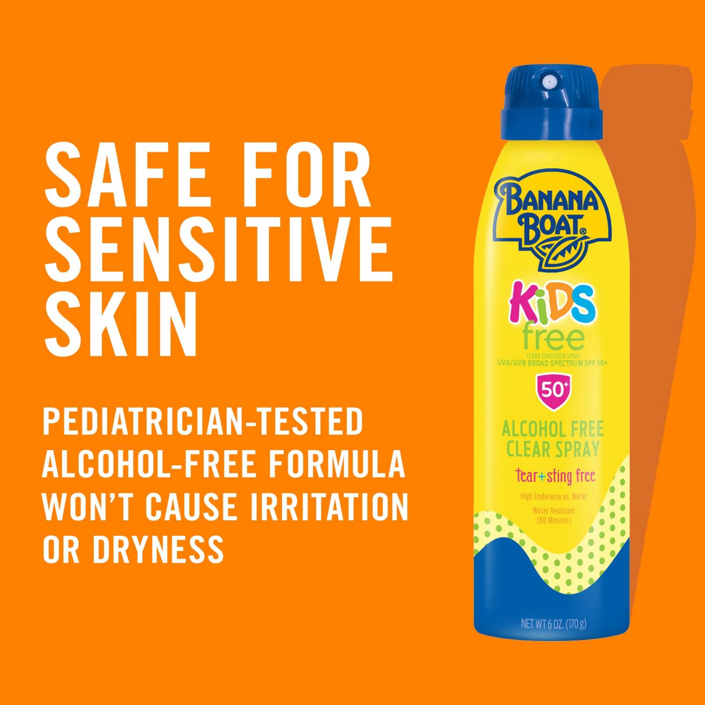 Banana Boat Kids Alcohol Free Clear Sunscreen Spray - SPF 50+; image 7 of 8