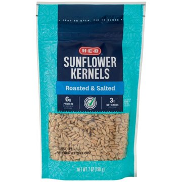 H-E-B Salted Roasted Sunflower Kernels, 7 oz