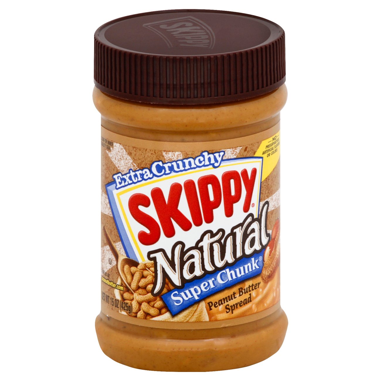 Skippy Natural Super Chunk Extra Chunky Peanut Butter Spread - Shop ...