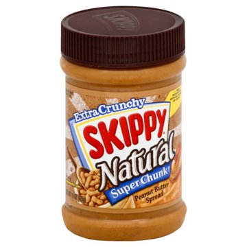 Skippy Natural Super Chunk Extra Chunky Peanut Butter Spread