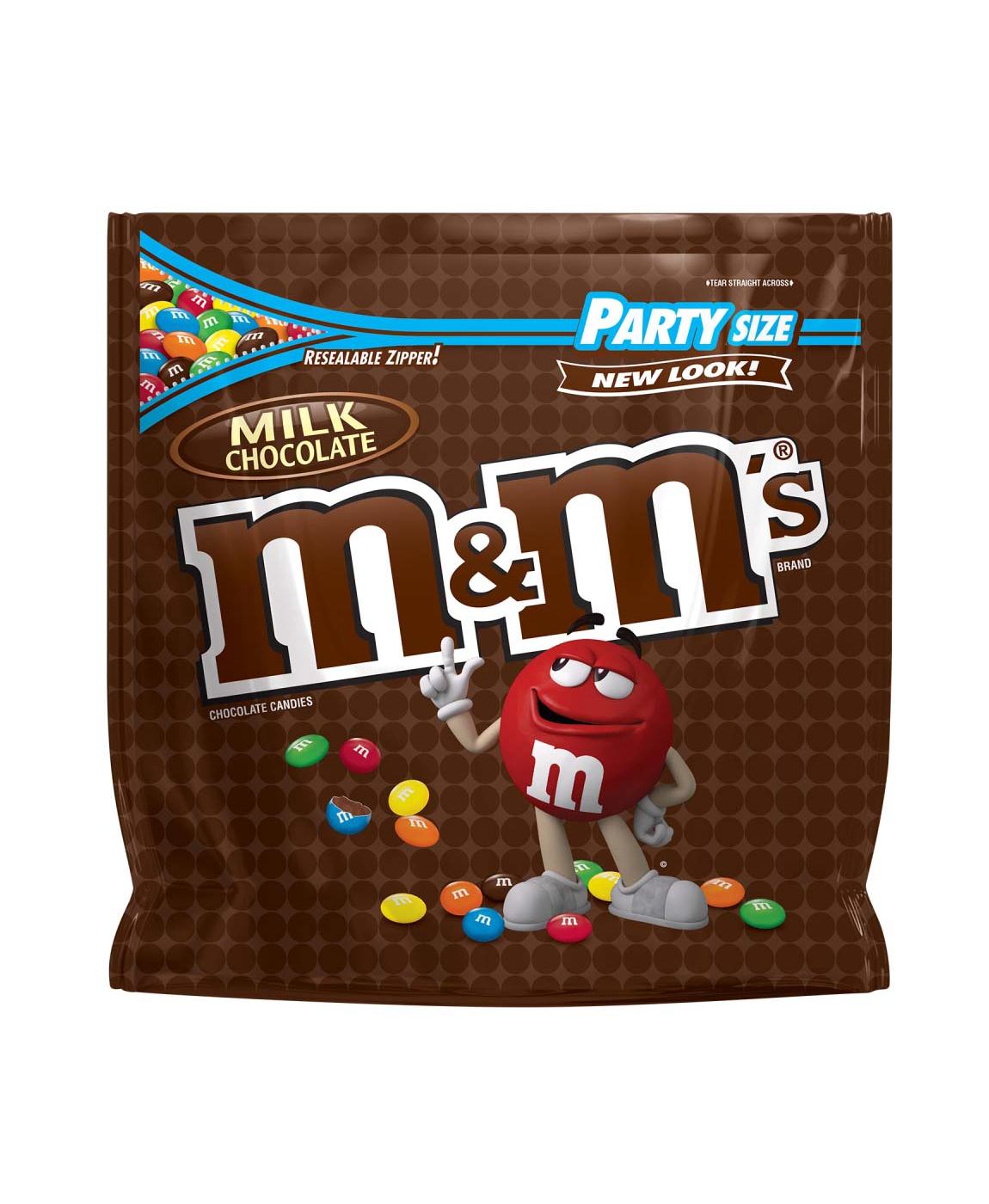 M&M's Milk Chocolate Candy, Party Size Bag; image 1 of 6
