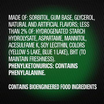 5 Spearmint Rain Sugar Free Chewing Gum, 3 pk