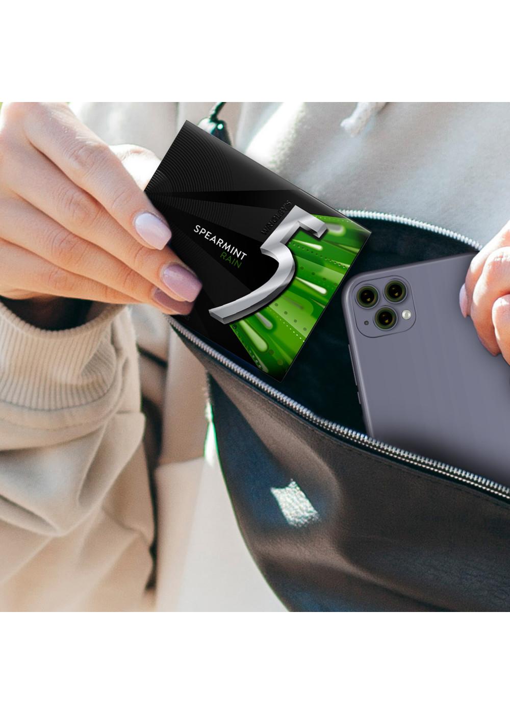 5 Spearmint Rain Sugar Free Chewing Gum; image 8 of 10