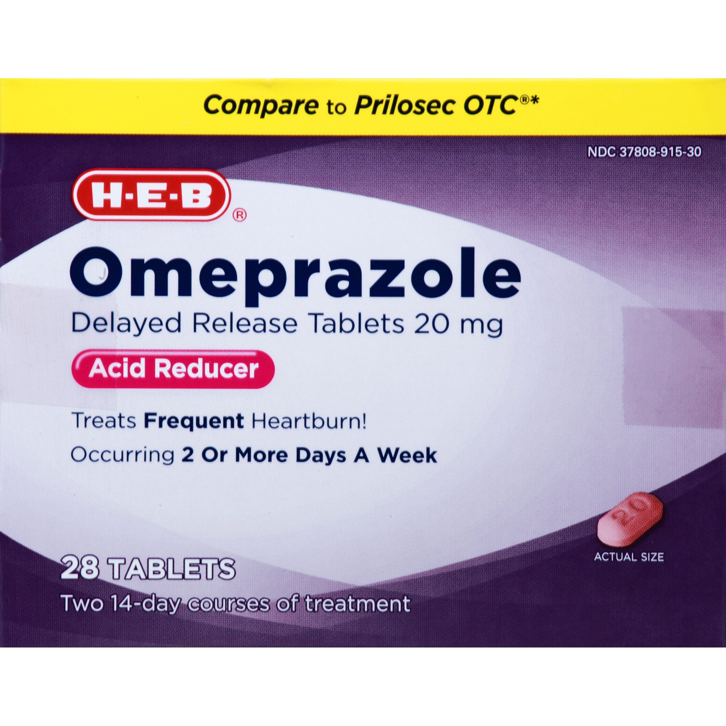 HEB Omeprazole Delayed Release Acid Reducer 20 mg Tablets Shop