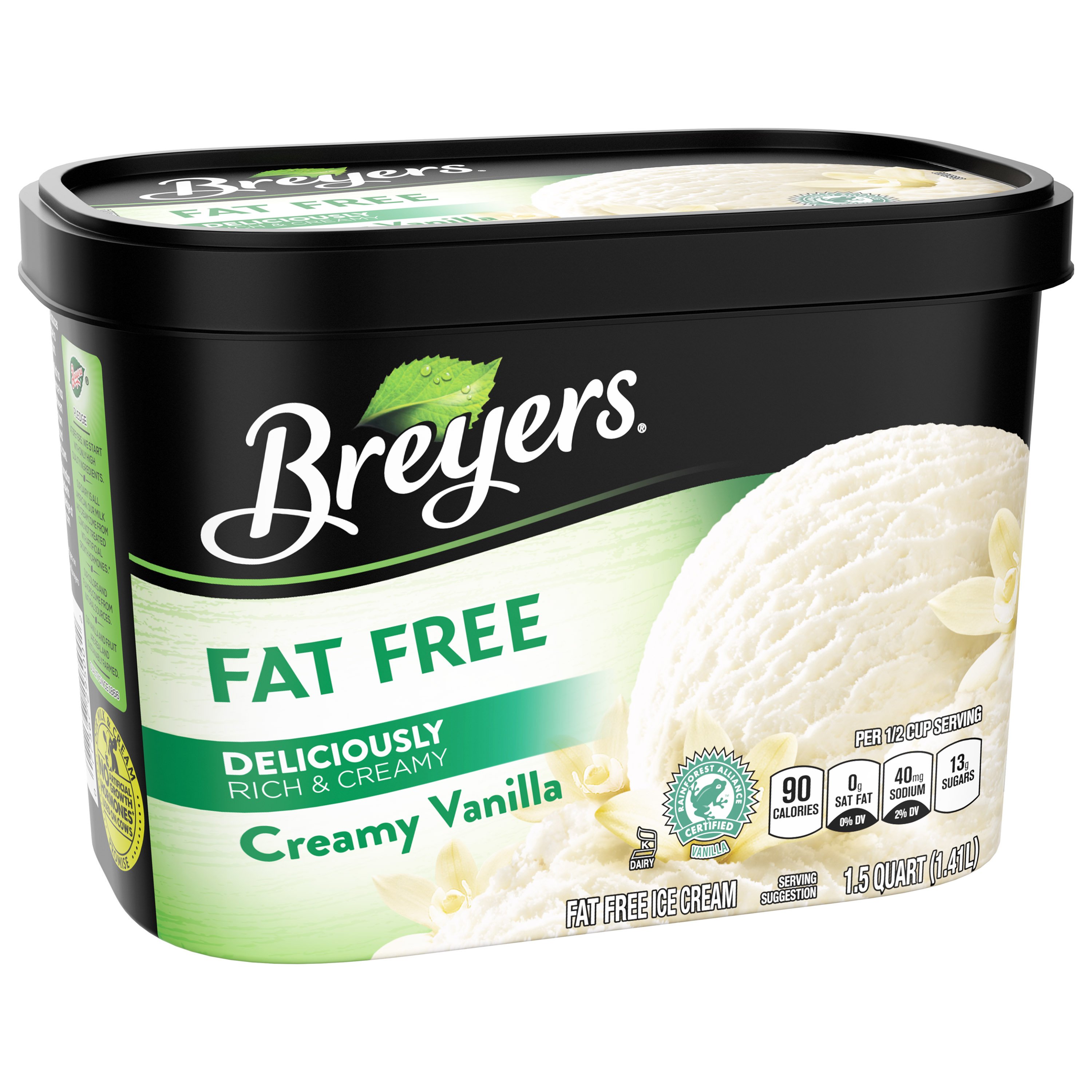 breyers peach ice cream nutrition