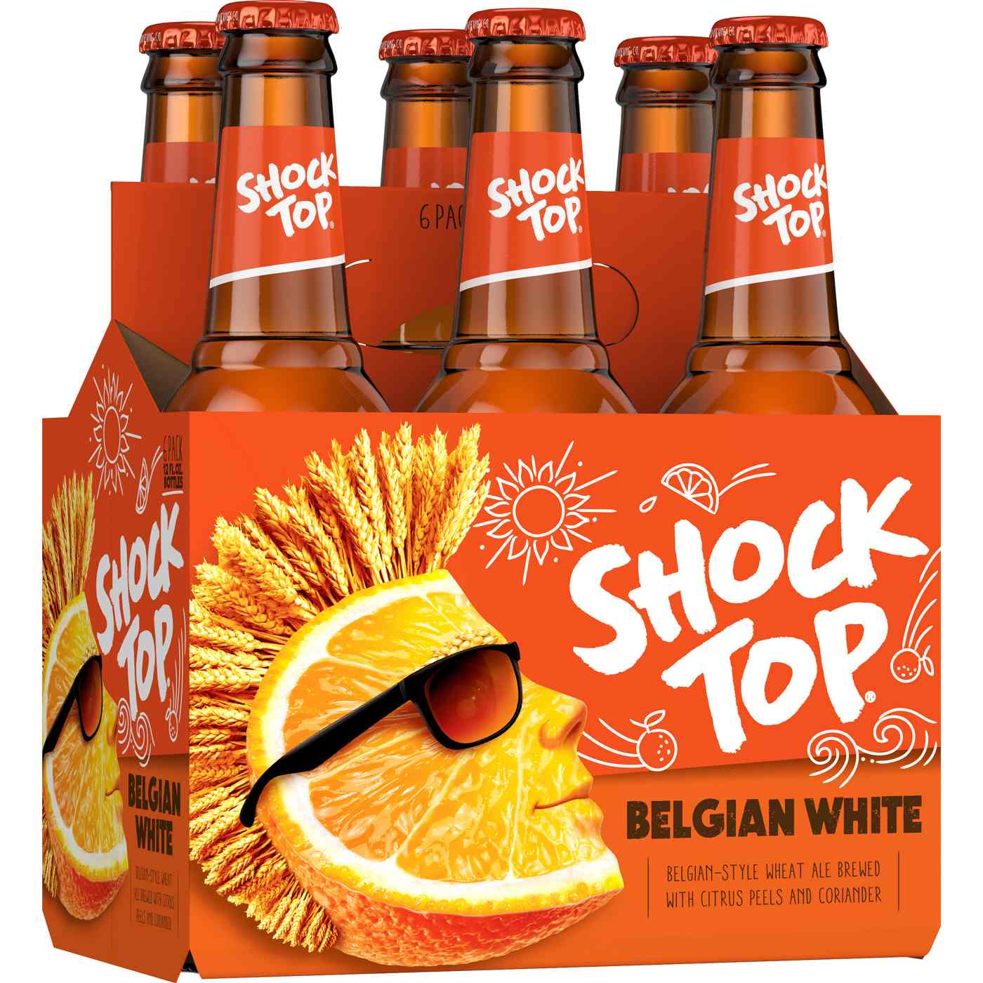 Shock Top Belgian White Beer 12 oz Bottles - Shop Beer at H-E-B