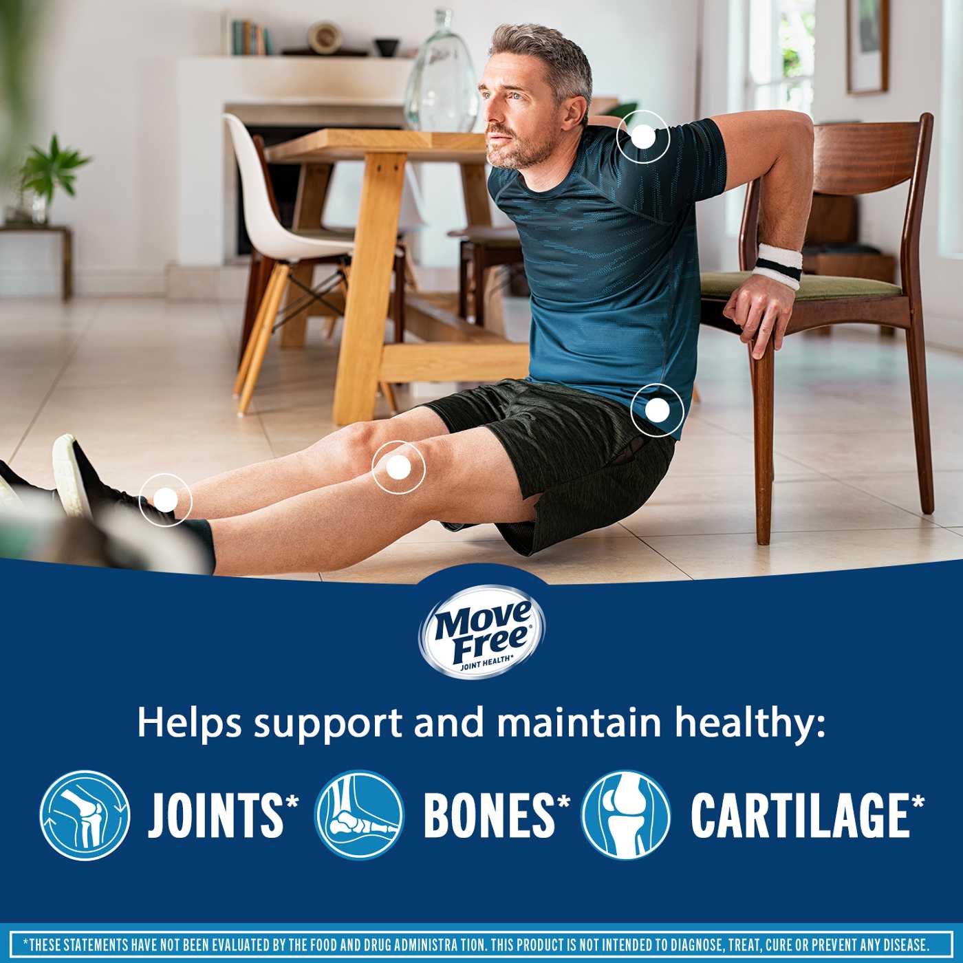 MOVEFREE Advanced Plus MSM & D3 Joint Support Tablets; image 4 of 7