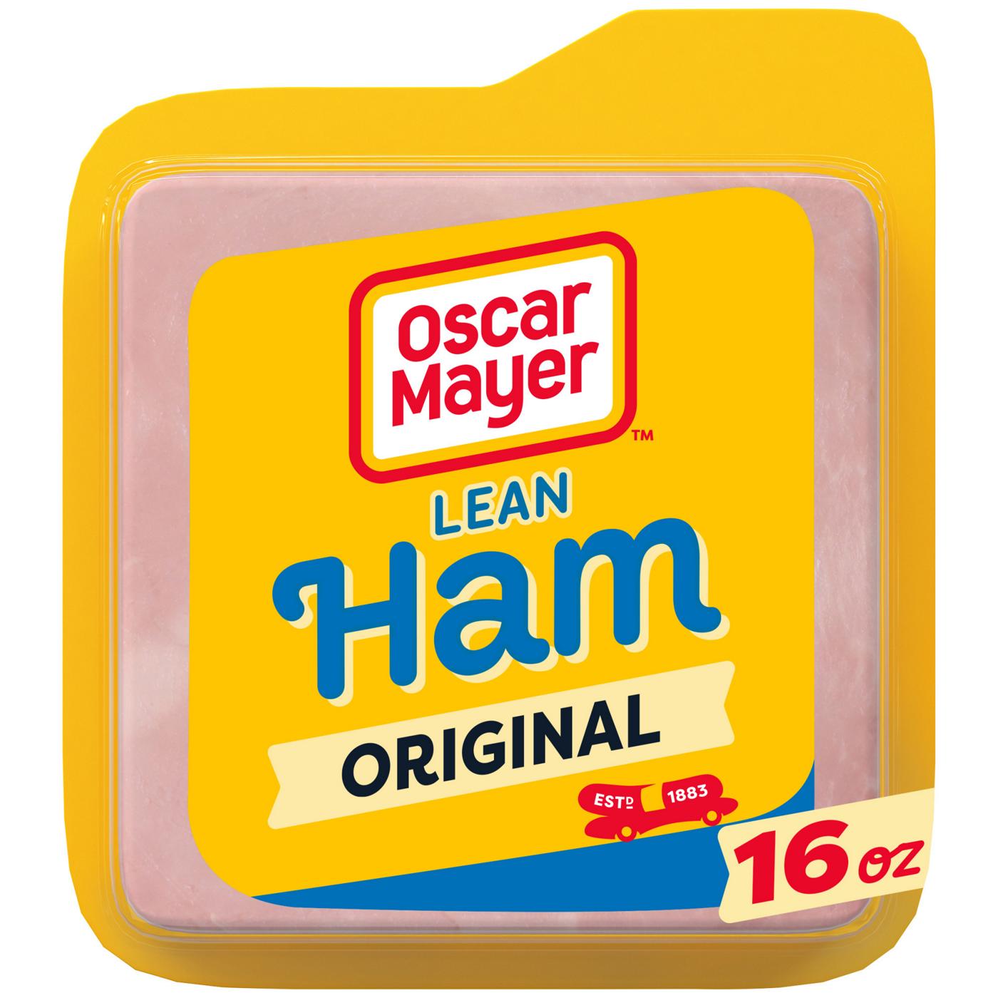 Oscar Mayer Lean Cooked Ham Sliced Lunch Meat (Water Added); image 1 of 6