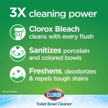 Clorox Ultra Clean Toilet Tablets Bleach, 4 ct