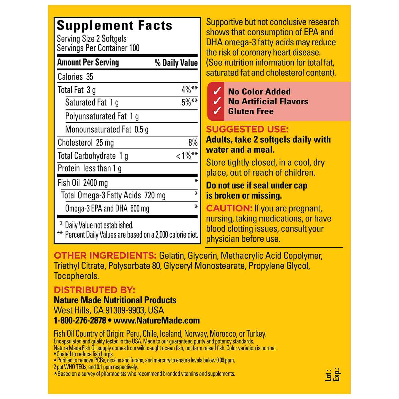 Nature Made Burp-Less Fish Oil 1200 mg Liquid Softgels; image 4 of 6