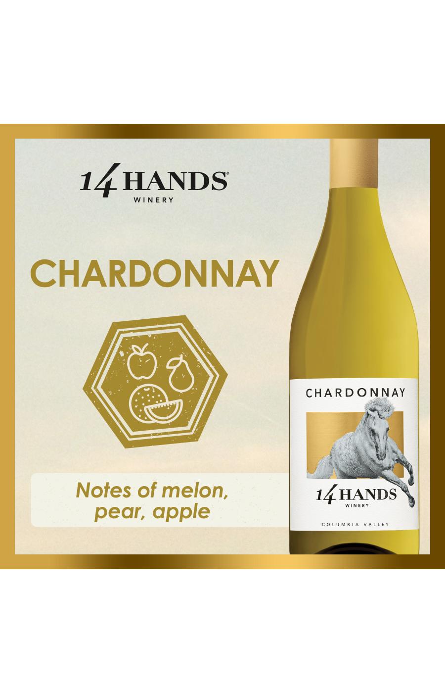 14 Hands Chardonnay Washington White Wine-Chardonnay; image 5 of 6