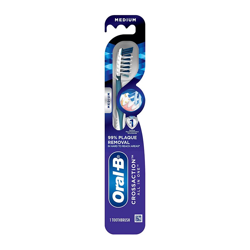 Stiptheid opvoeder microscopisch Oral-B Pro-Health CrossAction All In One Medium Toothbrush - Shop Oral  Hygiene at H-E-B