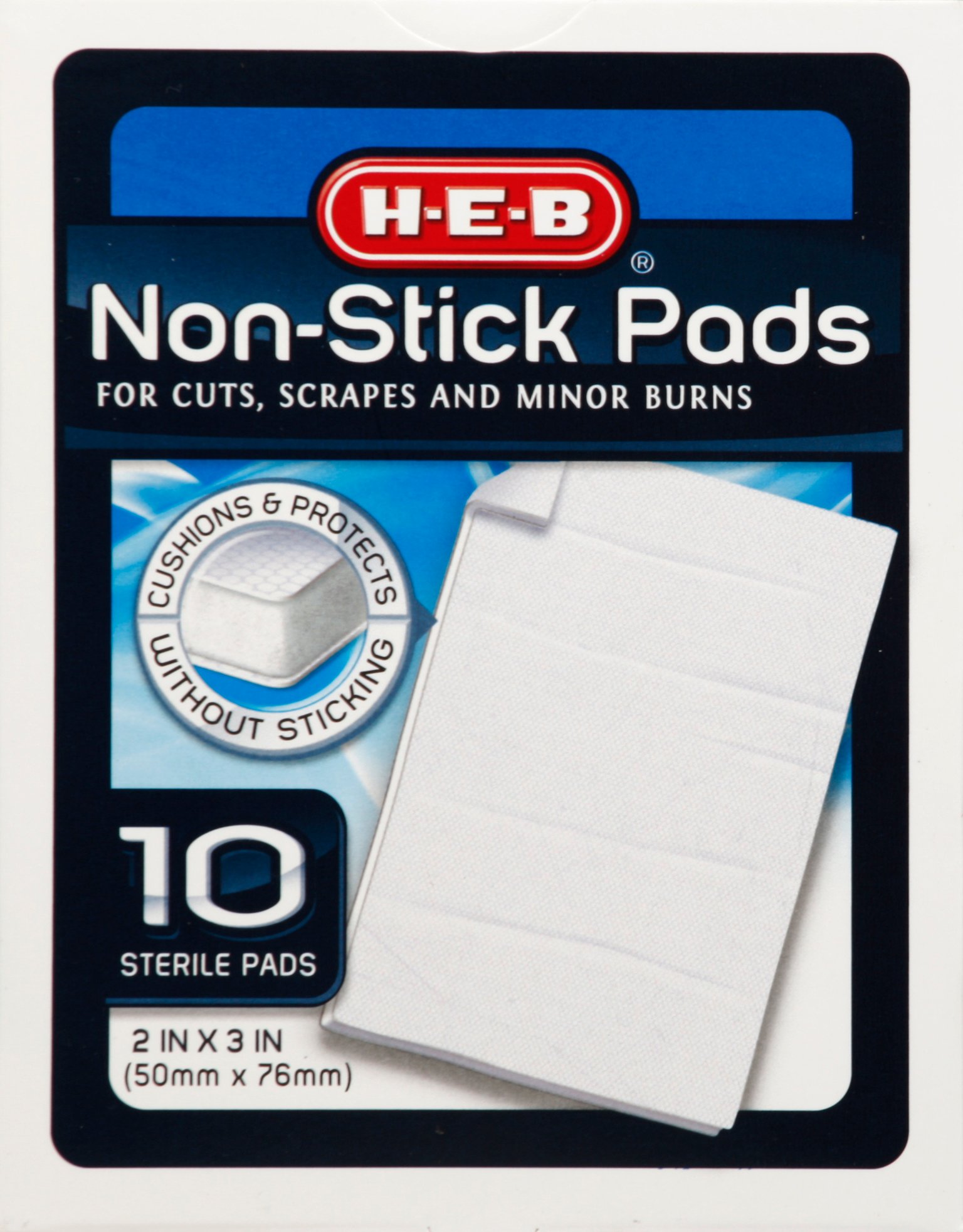 HEB Nonstick Sterile Pads Shop Bandages & gauze at HEB