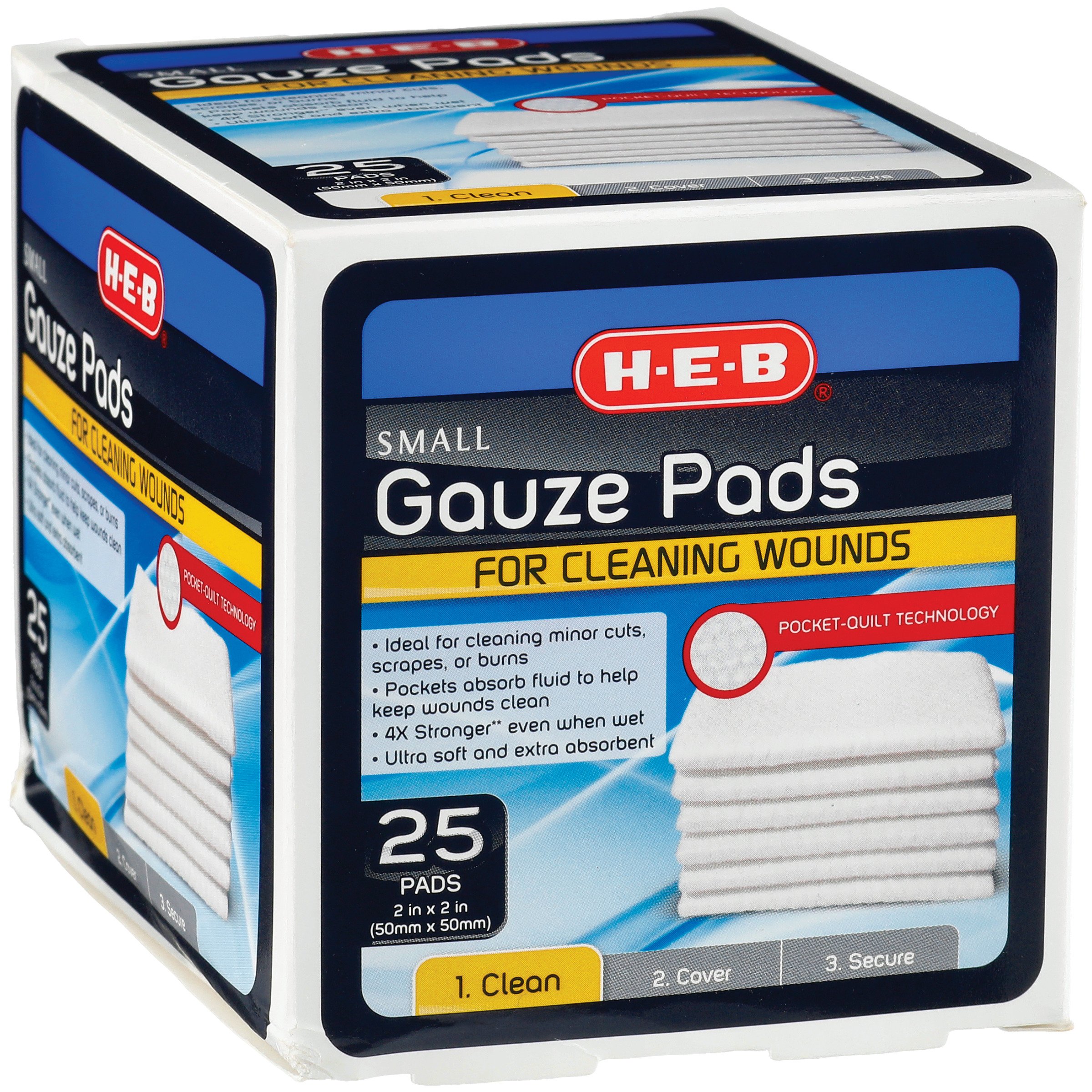 H-E-B Small Gauze Pads - Shop Bandages & gauze at H-E-B