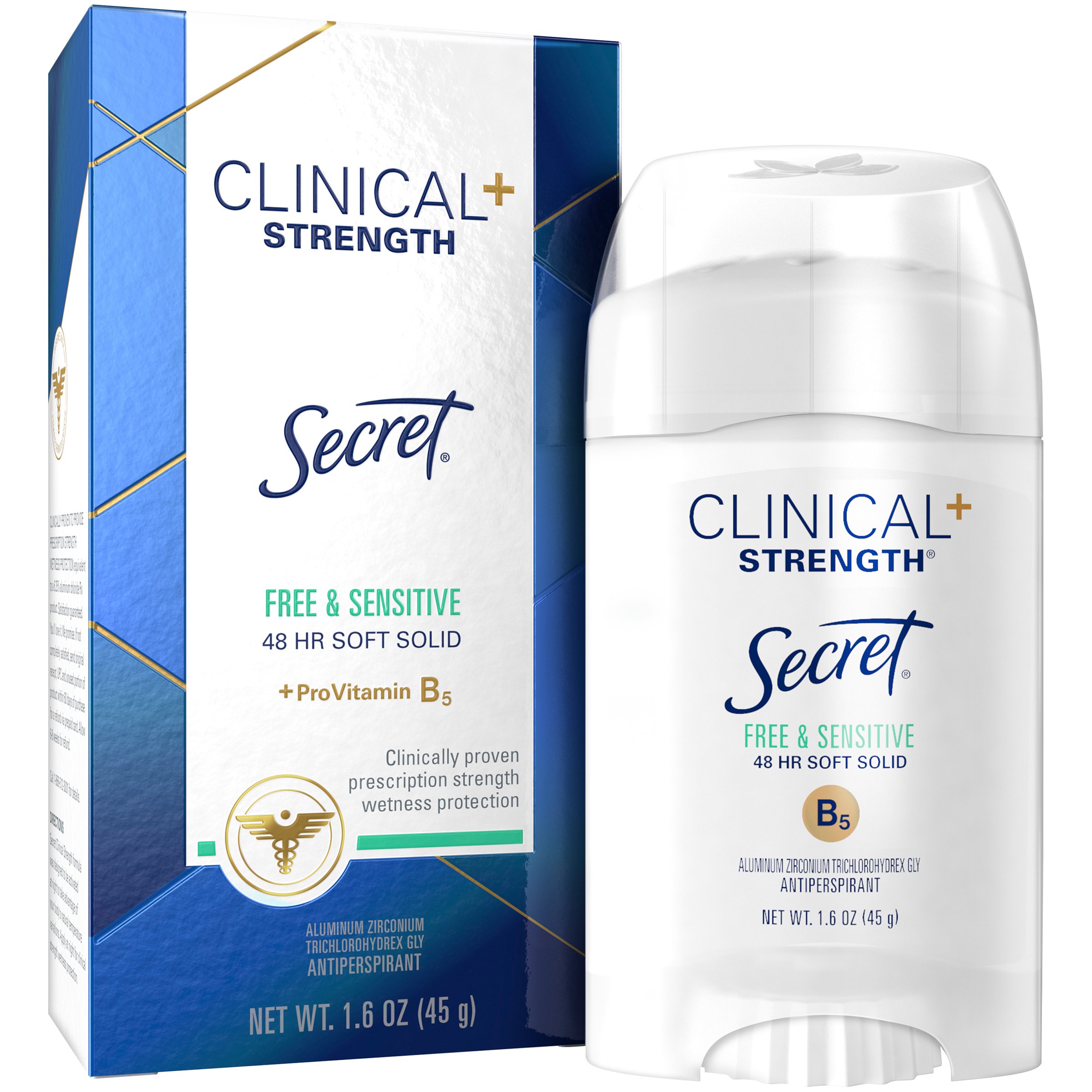 Secret Clinical Strength Soft Solid Antiperspirant And Deodorant, Free ...