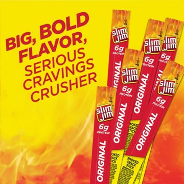 Slim Jim Original Giant Smoked Jerky Meat Stick, 0.97 oz