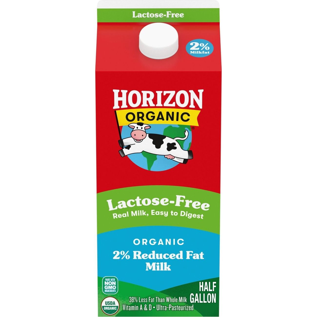 Horizon Organic Lactose Free 2% Reduced Fat Milk - Shop Milk at H-E-B