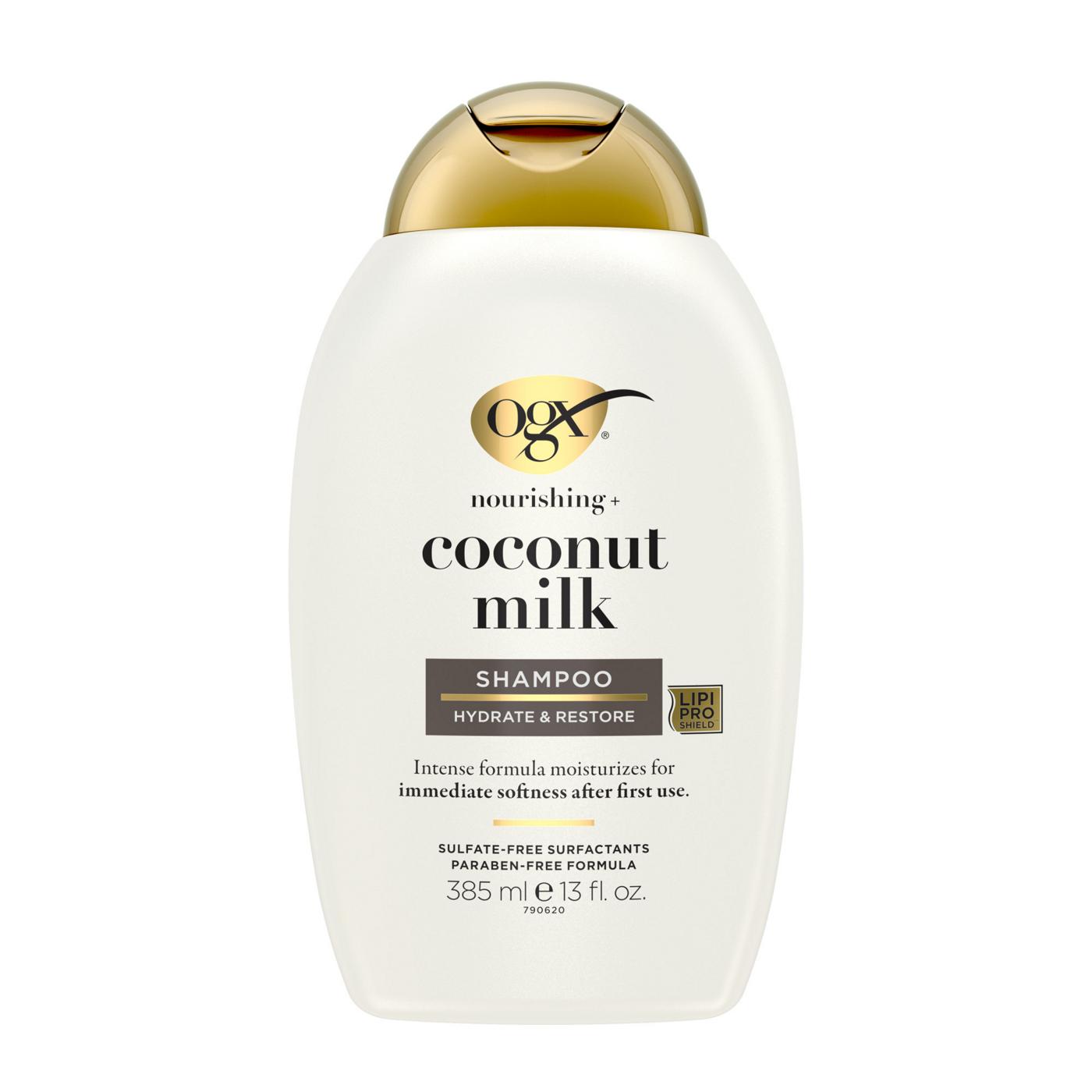 OGX Nourishing + Coconut Milk Moisturizing Shampoo; image 1 of 8