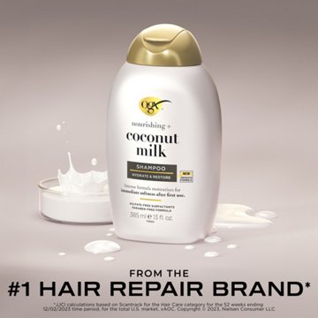 OGX Nourishing + Coconut Milk Moisturizing Shampoo