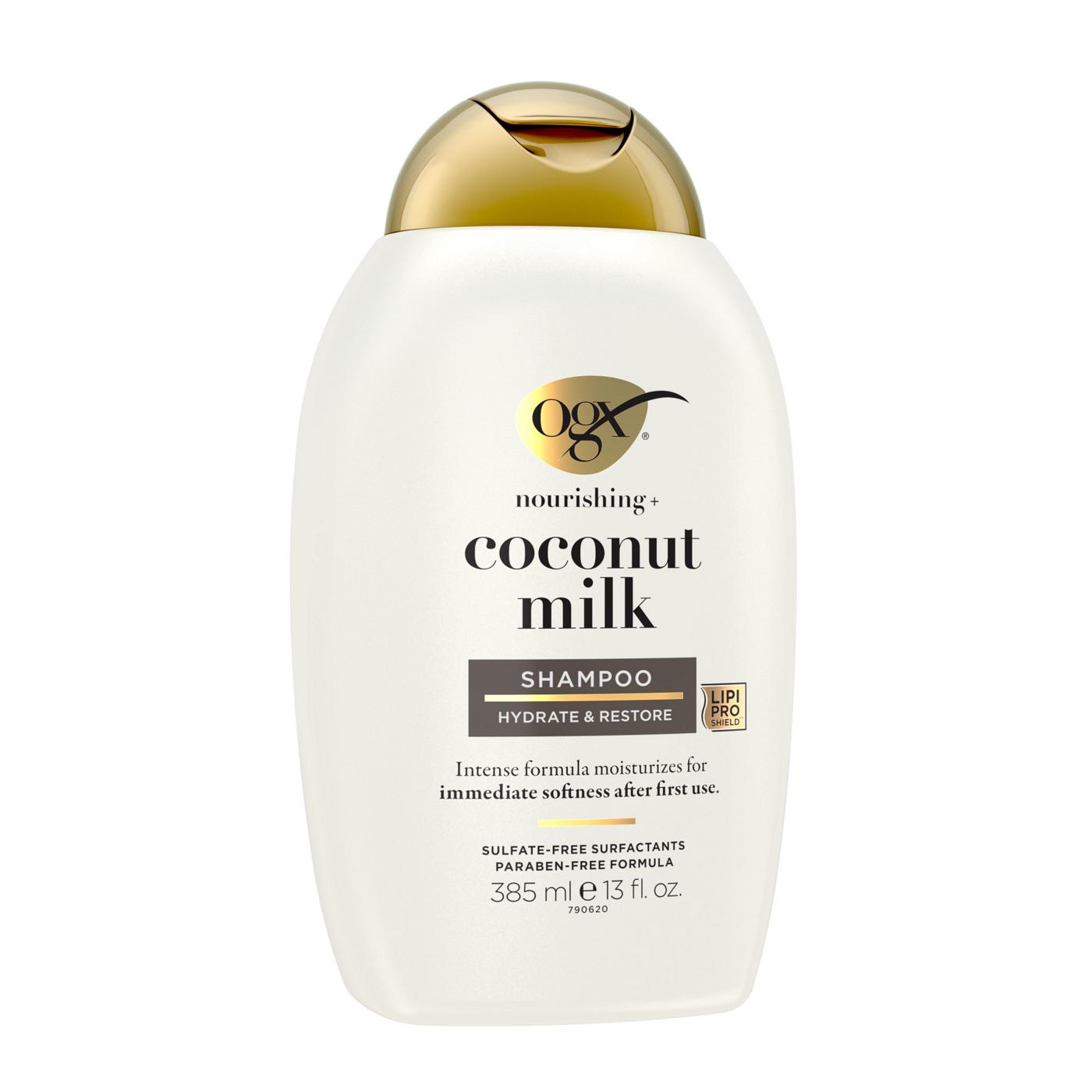 OGX Nourishing + Coconut Milk Moisturizing Shampoo; image 5 of 8