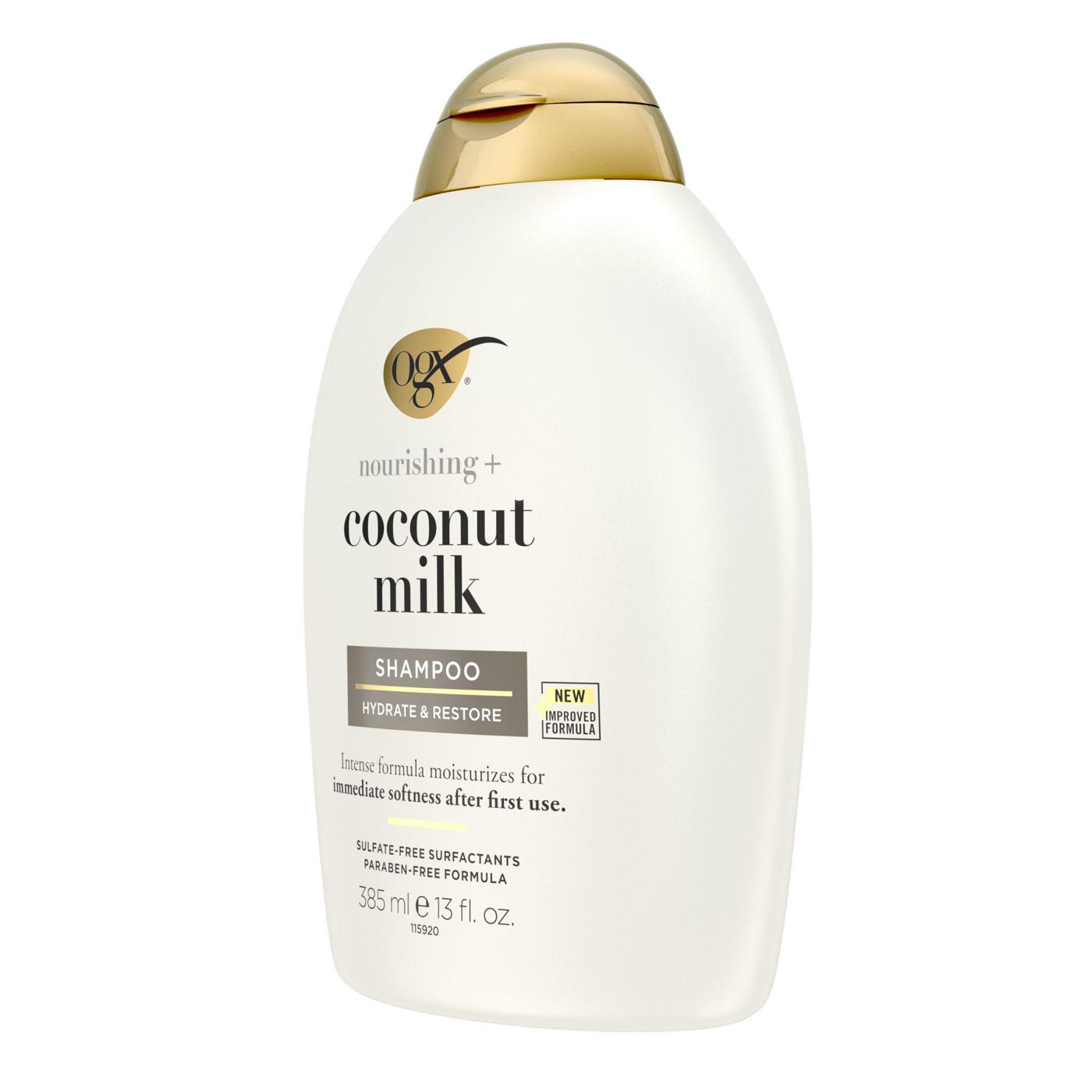OGX Nourishing + Coconut Milk Moisturizing Shampoo; image 6 of 8
