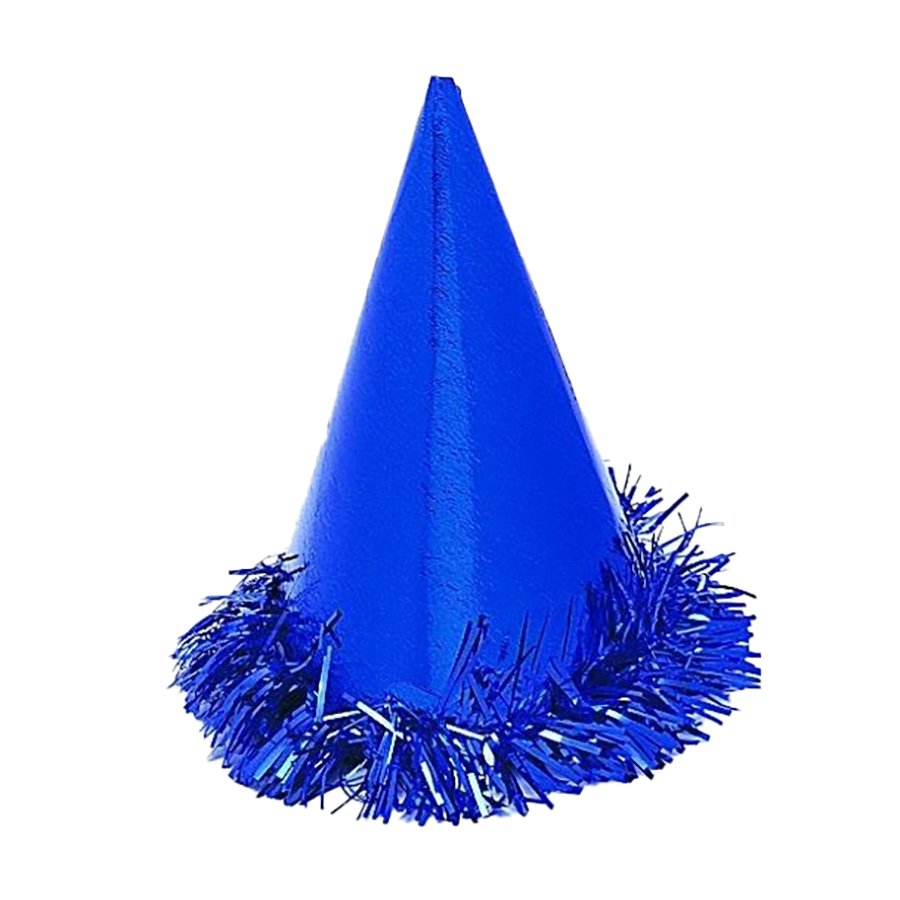Unique Blue Fringed Foil Hats Shop Unique Blue Fringed Foil Hats