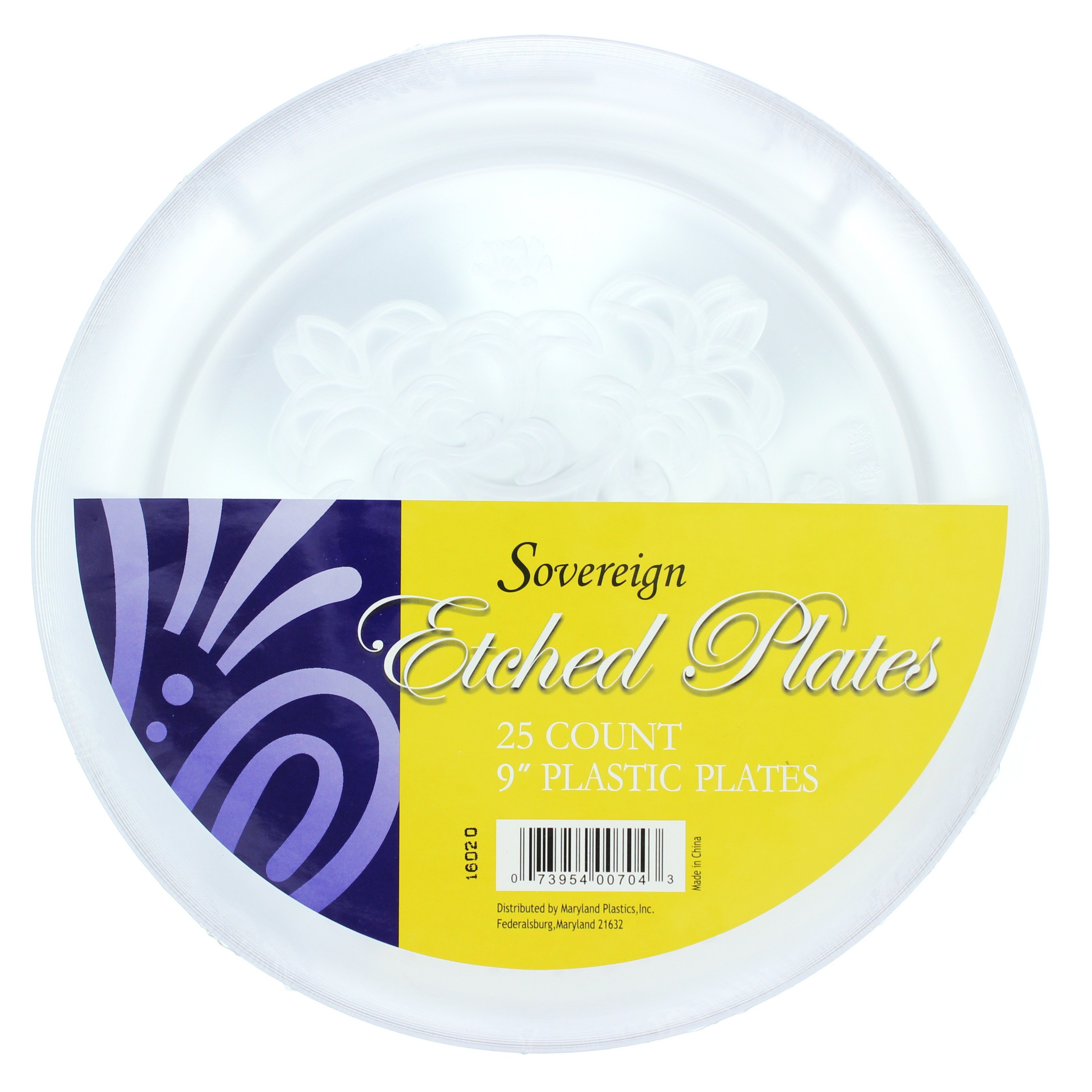 Maryland Plastics Sovereign Etched Plate Shop Plates & Bowls at HEB