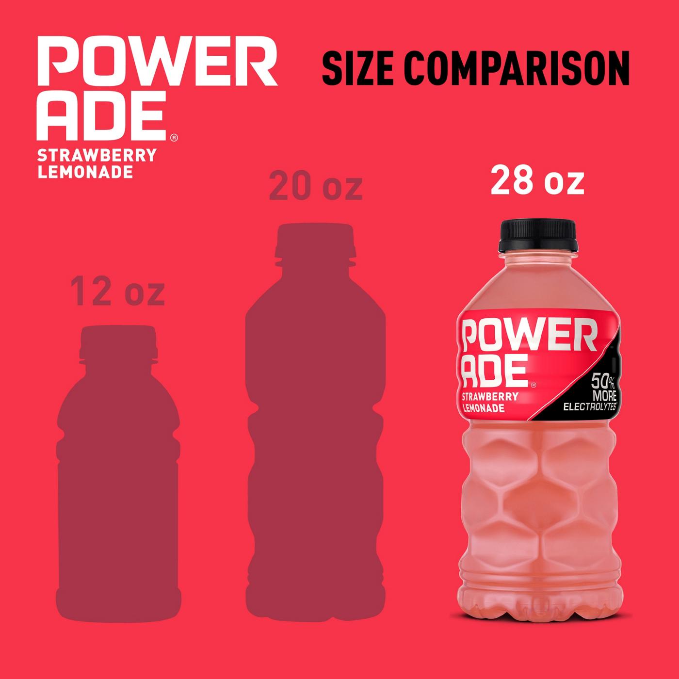 Powerade Strawberry Lemonade Sports Drink; image 3 of 7