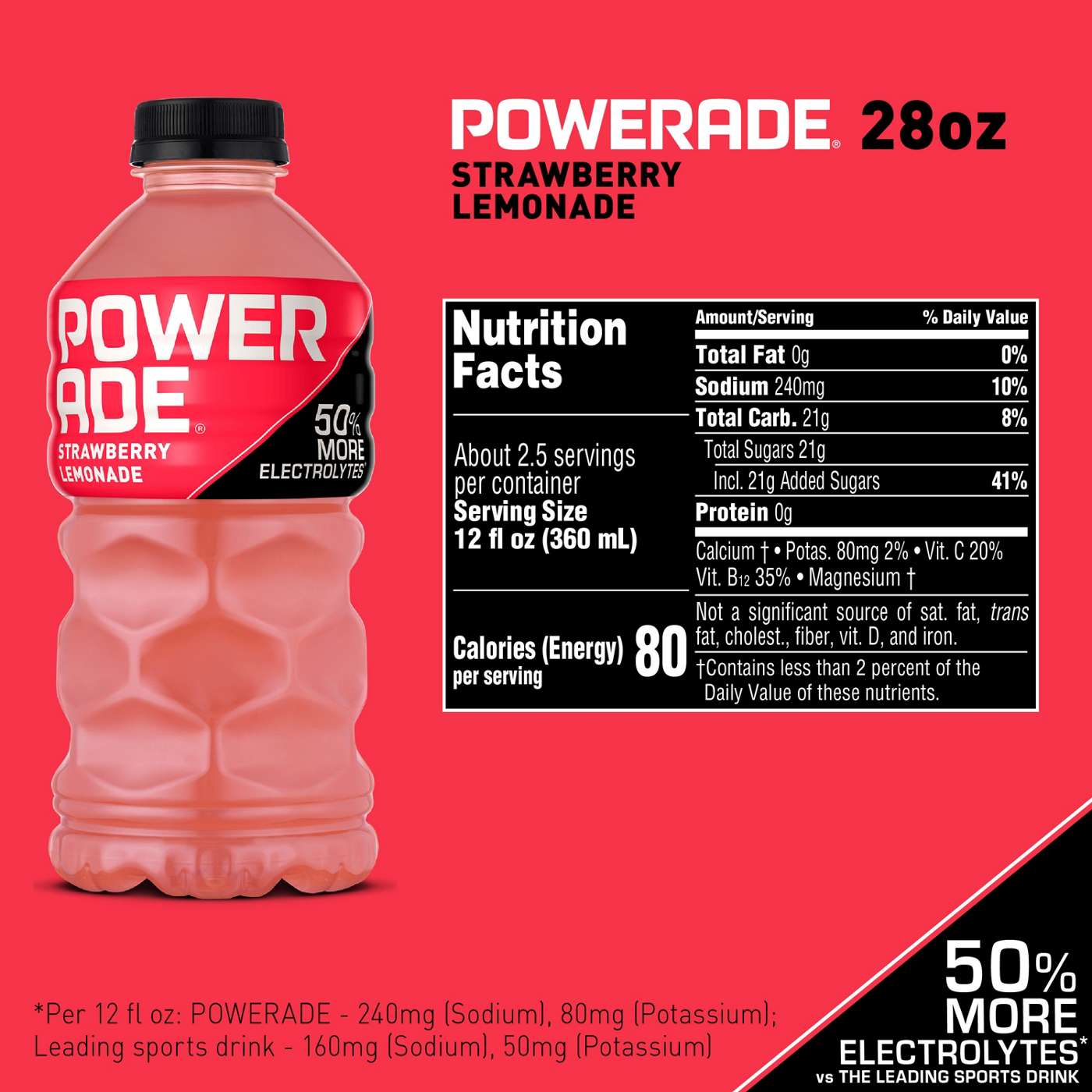 Powerade Strawberry Lemonade Sports Drink; image 6 of 7