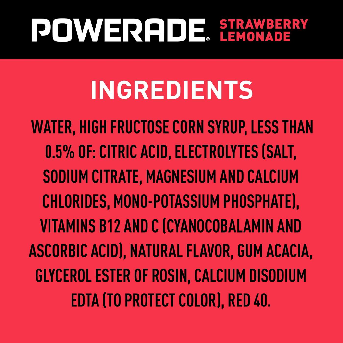 Powerade Strawberry Lemonade Sports Drink; image 7 of 7