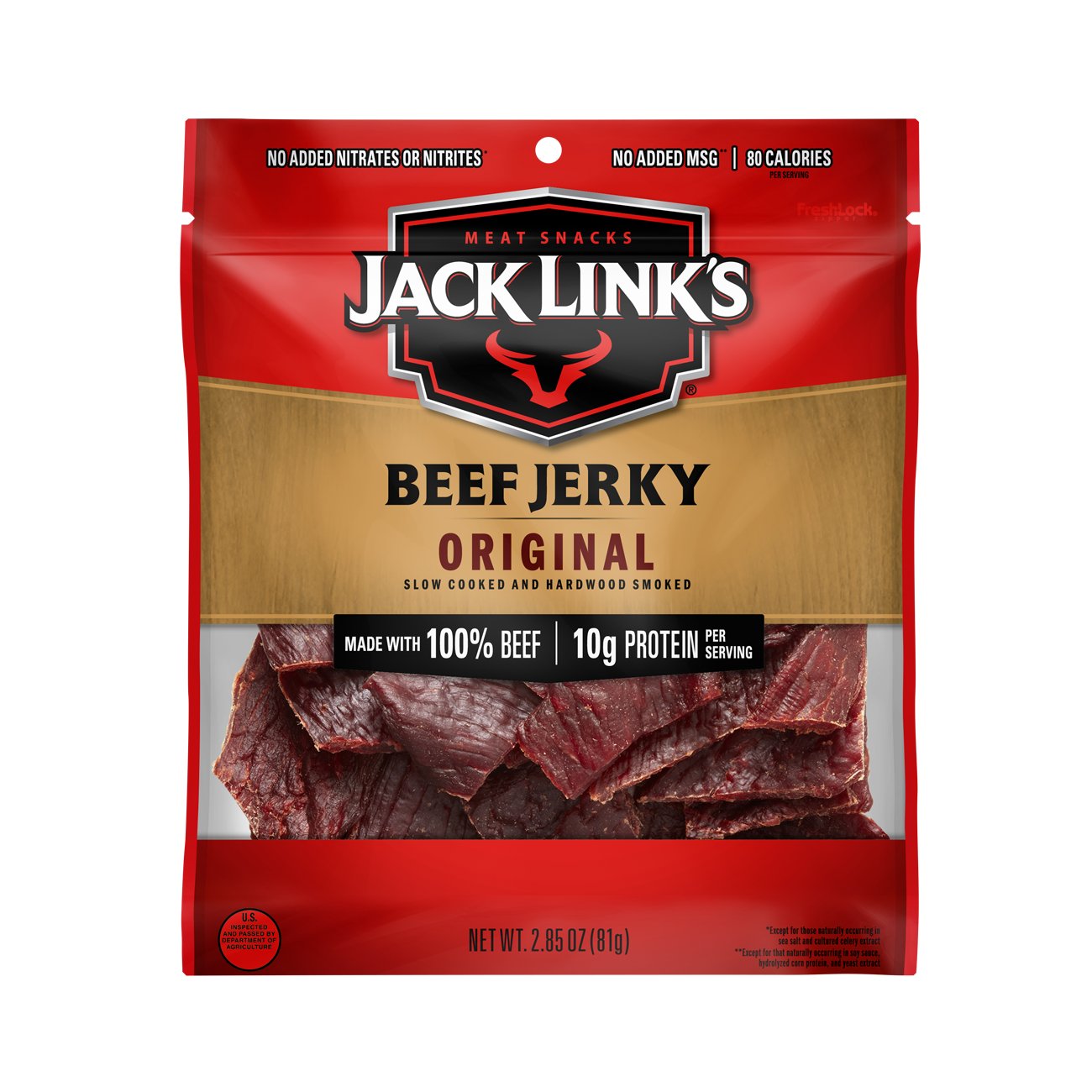 Jack Link's 10g Protein Premium Cuts Original Beef Jerky - Shop Jerky ...