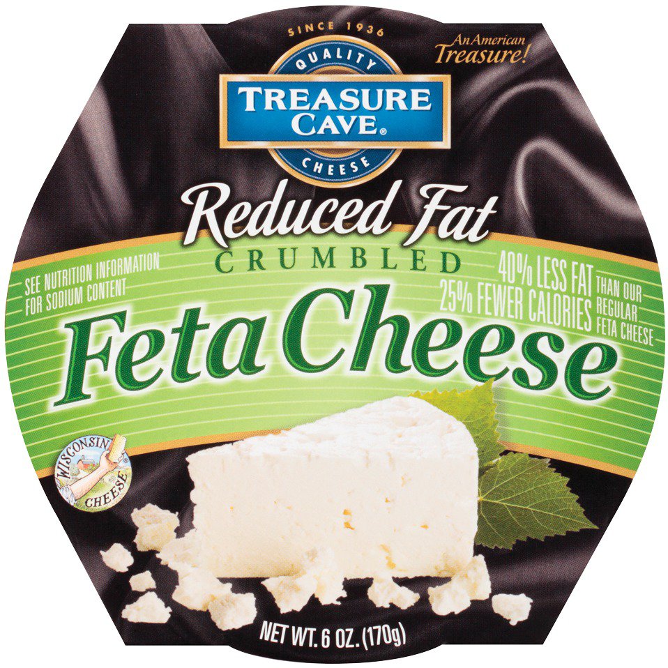 Treasure Cave Feta Cheese Reduced Fat Crumbled - Shop Cheese at H-E-B