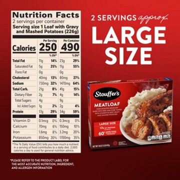 Stouffer's Meatloaf Frozen Meal - Large