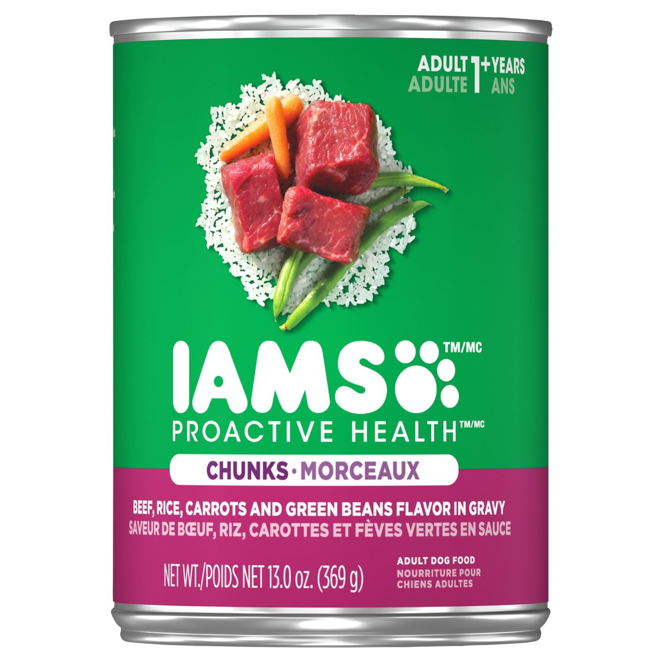 Iams ProActive Health Chunks Beef &Vegetables in Gravy Wet Dog Food