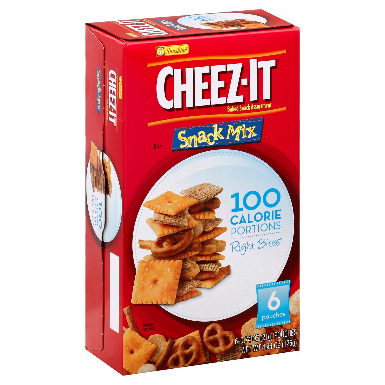 Sunshine 100 Calorie Right Bites CheezIt Party Mix Baked Snack