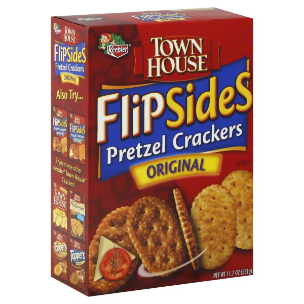 Keebler Town House Flip Sides Original Pretzel Crackers Shop Crackers
