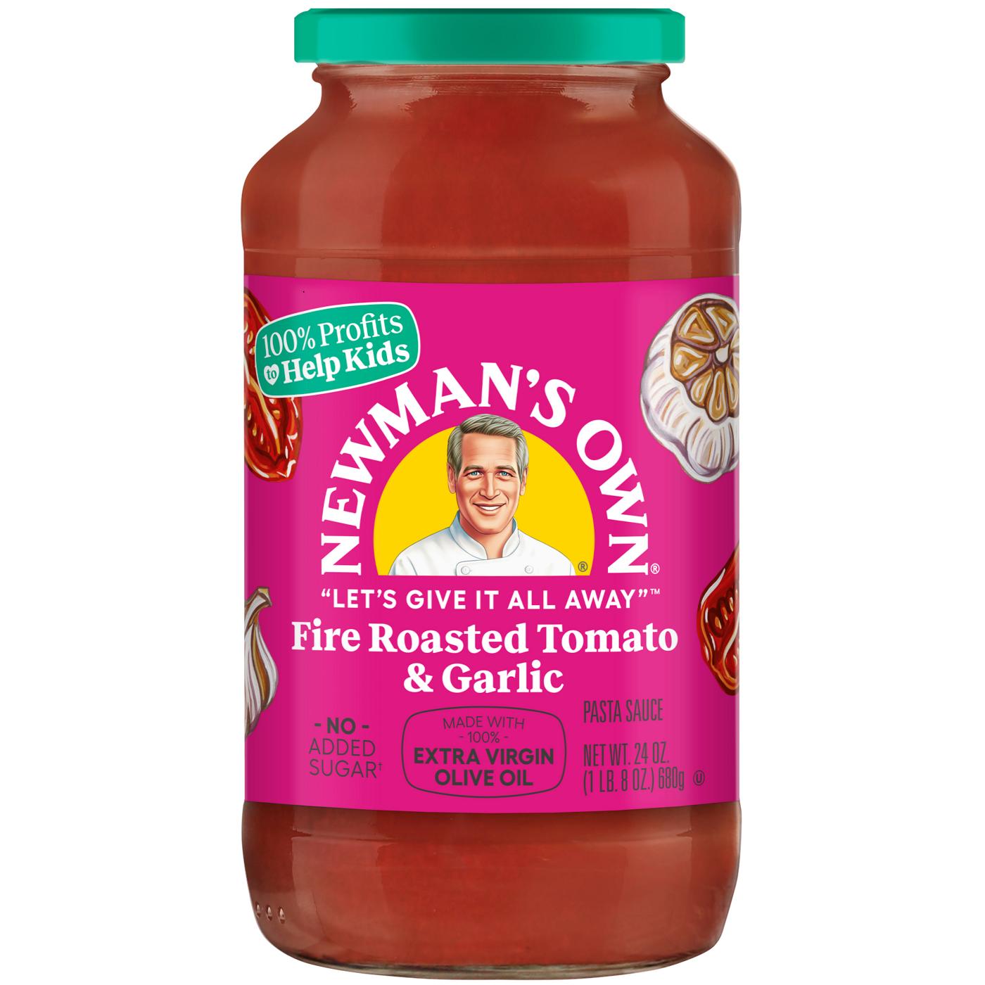 Newman's Own Fire Roasted Tomato & Garlic Pasta Sauce; image 1 of 2