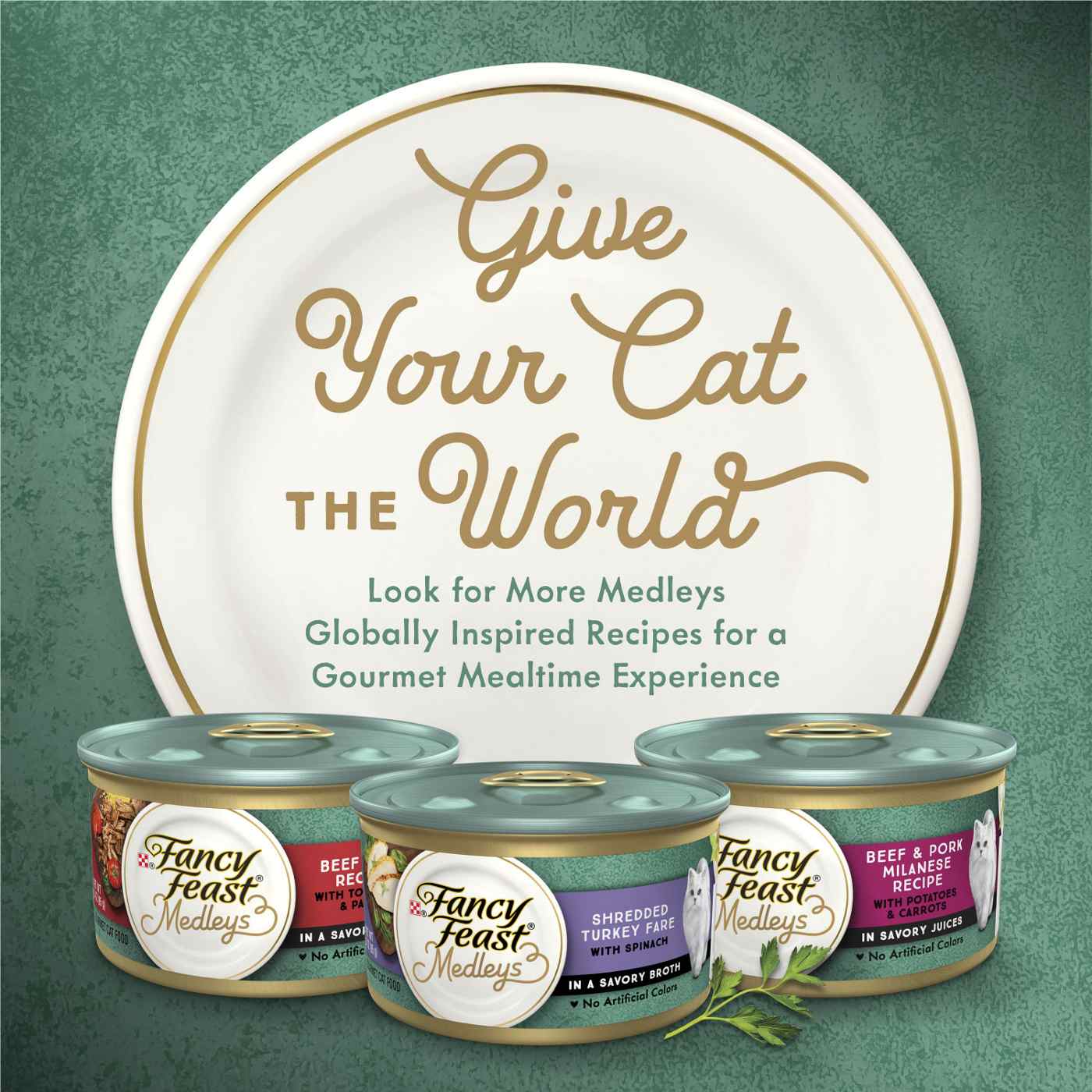 Fancy Feast Purina Fancy Feast Wet Cat Food, Medleys Tuna Tuscany With Long Grain Rice & Greens in Savory Sauce; image 2 of 5